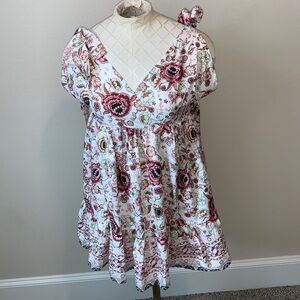 NWT Girls BoHo print V neck strap dress